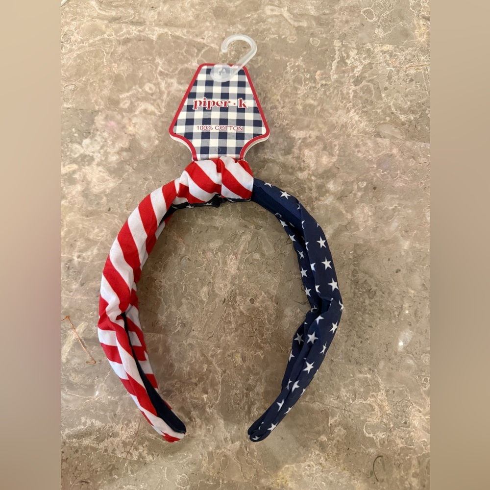 Piper K American Flag Headband NWT